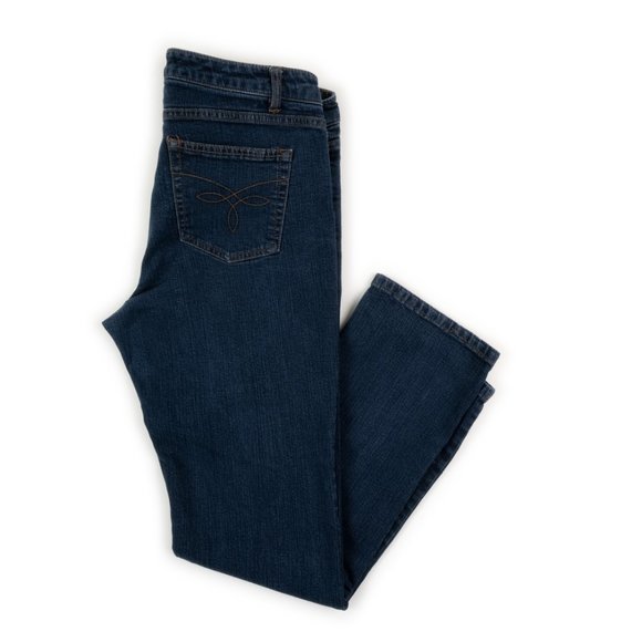 Chaps Jeans Chaps Denim Dark Blue Madden Straight Leg Jeansize 2